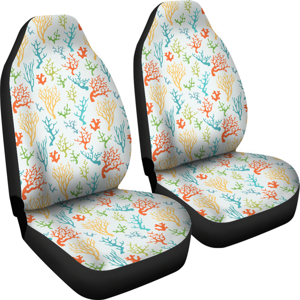 Coral Reef Pattern Print Design 02 Universal Fit Car Seat Covers