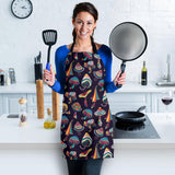 Colorful Mushroom Pattern Adjustable Apron