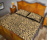 Leopard skin print Quilt Bed Set