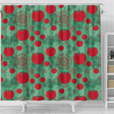 Tomato Design Pattern Shower Curtain Fulfilled In US