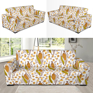 Corn Pattern Print Design 02 Sofa Slipcover