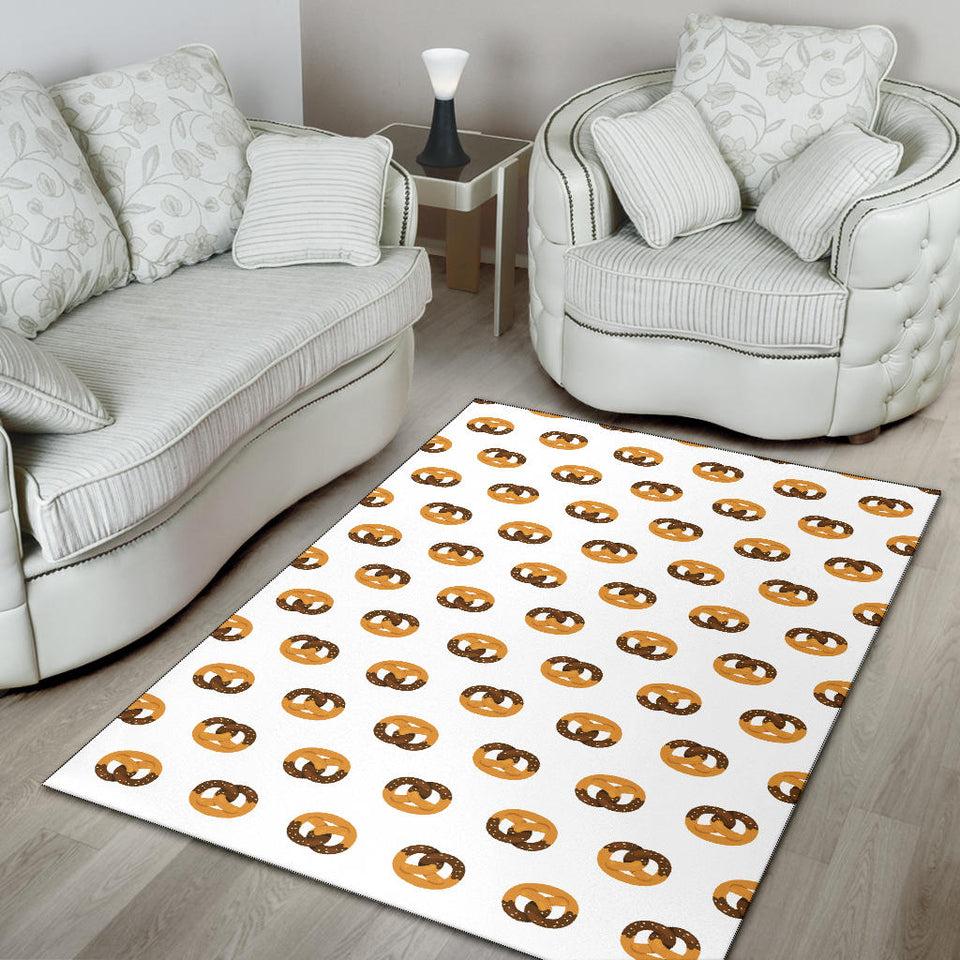 Pretzels Pattern Print Design 02 Area Rug
