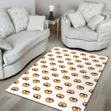 Pretzels Pattern Print Design 02 Area Rug