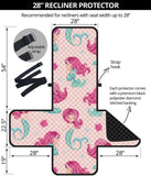 Cute little mermaid pattern Recliner Cover Protector