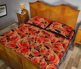 Fire flame pattern Quilt Bed Set