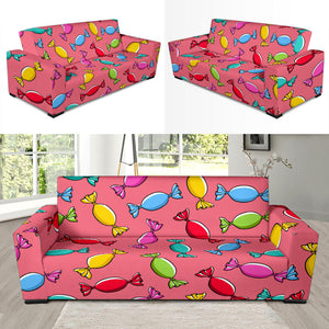 Colorful Wrapped Candy Pattern Sofa Slipcover