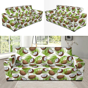 Coconut Pattern Print Design 04 Sofa Slipcover