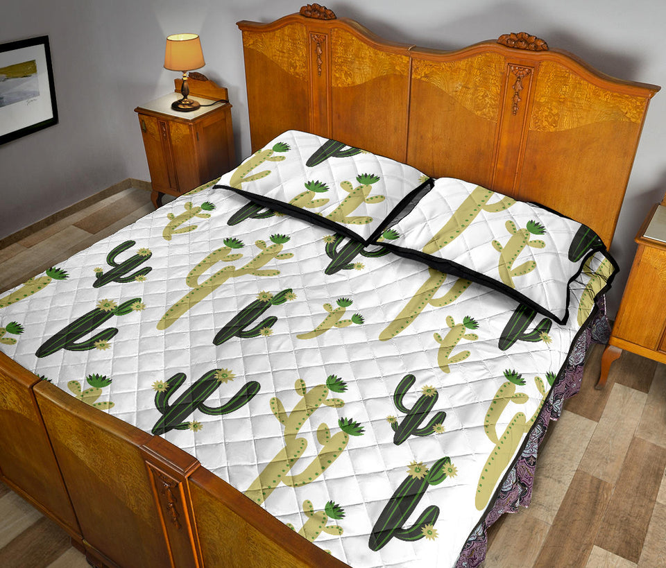 Cute cactus pattern Quilt Bed Set