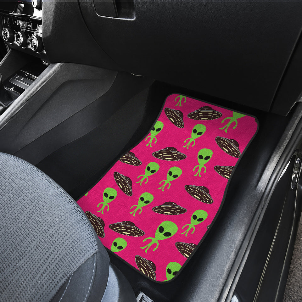 Alien Pattern Print Design 03 Front and Back Car Mats