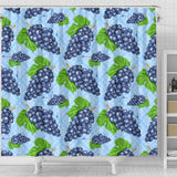 Watercolor Grape Pattern Shower Curtain Fulfilled In US