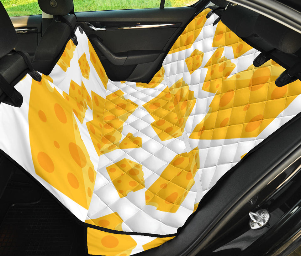 Cheese Slice Pattern Dog Car Seat Covers