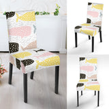 Whale Dot Pattern Dining Chair Slipcover