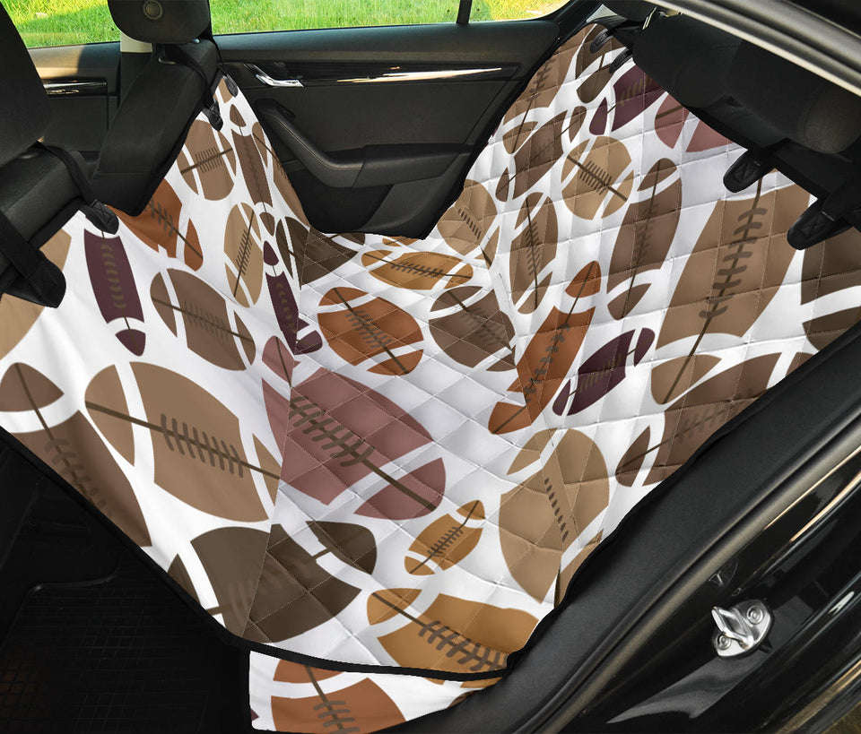 American Football Ball Pattern Dog Car Seat Covers