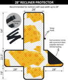 Cheese slice pattern Recliner Cover Protector