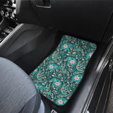 Elephants Jungle Pattern Front And Back Car Mats