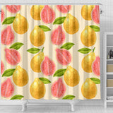 Beautiful Guava Pattern Shower Curtain Fulfilled In US