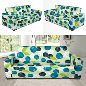 Blueberry Flower Pattern Sofa Slipcover