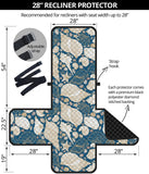 Shell Polynesian Tribal design pattern Recliner Cover Protector