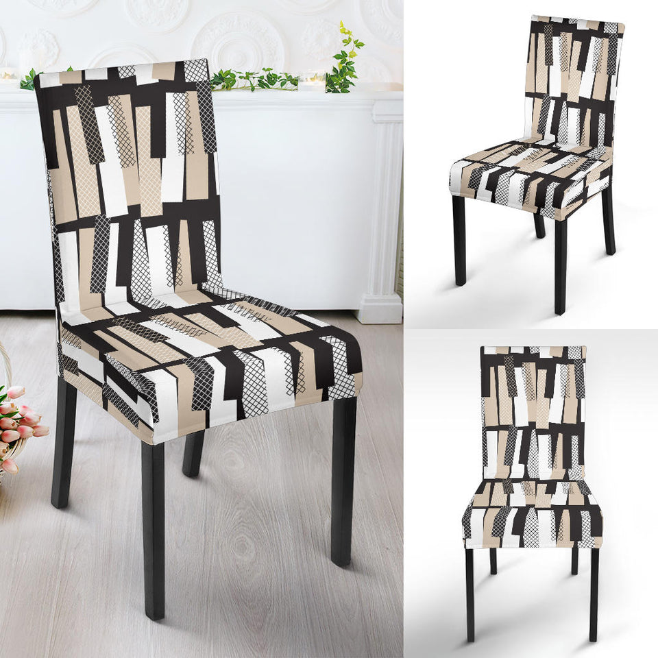 Piano Pattern Print Design 04 Dining Chair Slipcover