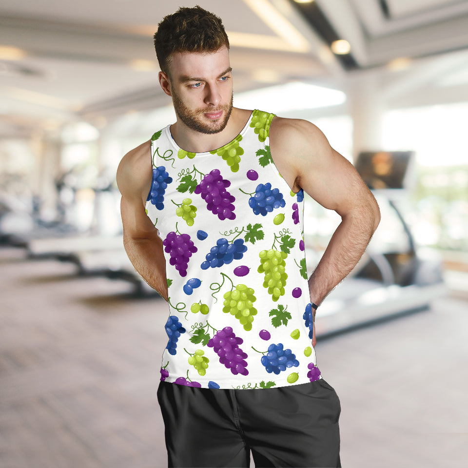Grape pattern Men Tank Top