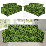 Green Hop Pattern Sofa Slipcover