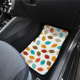 Colorful American Football Ball Pattern Front And Back Car Mats