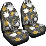 Beautiful Gold Autumn Maple Leaf Pattern Universal Fit Car Seat Covers