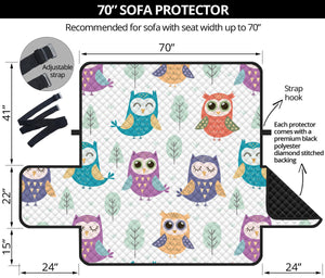 Cute owl pattern Sofa Cover Protector