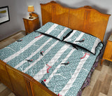 Crows christmas hat scarf Quilt Bed Set