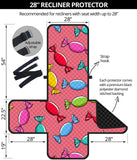 Colorful wrapped candy pattern Recliner Cover Protector