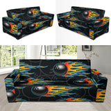 Bowling Balls Flame Pattern Sofa Slipcover