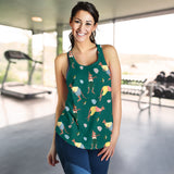 Kangaroo leaves pattern Women Racerback Tank Top
