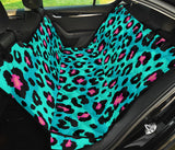 Green Leopard Skin Print Pattern Dog Car Seat Covers