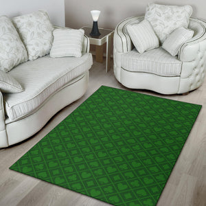 Casino Cards Suits Pattern Print Design 04 Area Rug