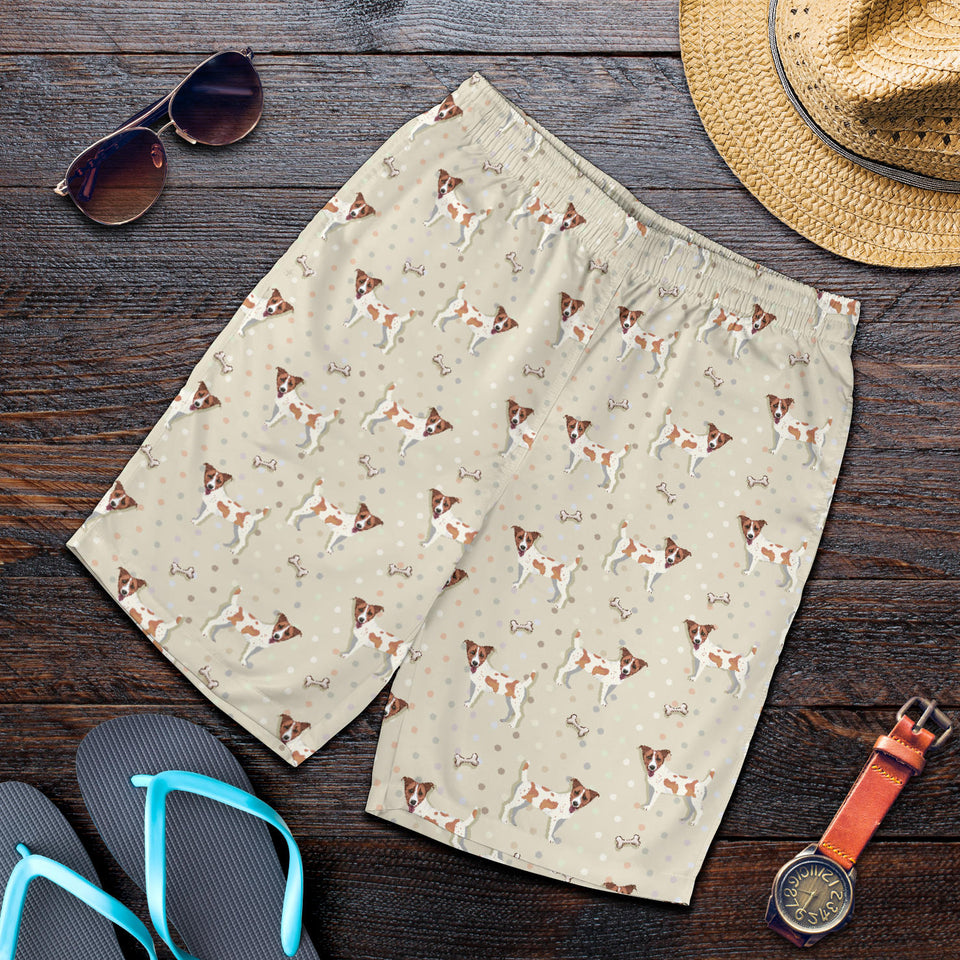 Jack Russel Pattern Print Design 02 Men Shorts