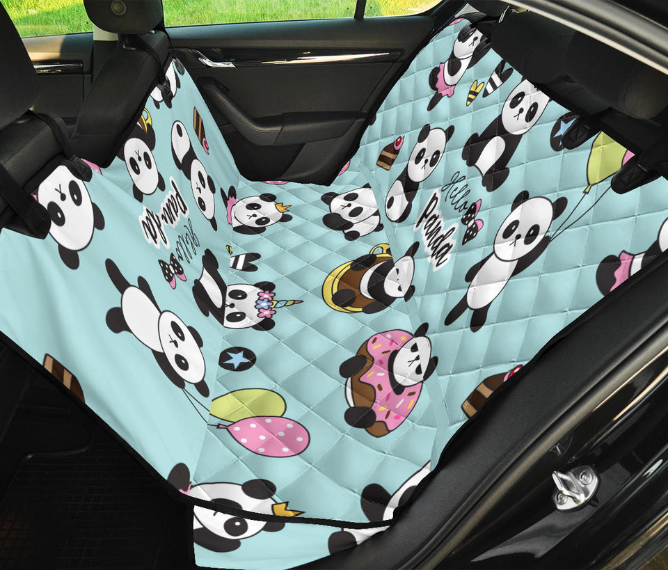 Cute Baby Panda Pattern Dog Car Seat Covers