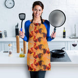 Red Rooster Chicken Cock Pattern Adjustable Apron