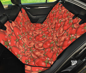 Red Tomato Pattern Dog Car Seat Covers