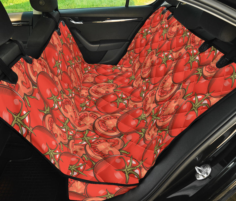 Red Tomato Pattern Dog Car Seat Covers