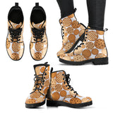 Various Cookie Pattern Leather Boots