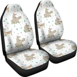 Cute Rhino Pattern Background  Universal Fit Car Seat Covers