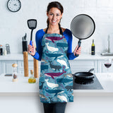 Whale Design Pattern Adjustable Apron