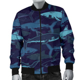 Shark Pattern Men'S Bomber Jacket