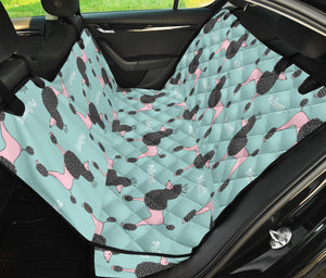Poodle Dog Green Background Dog Car Seat Covers