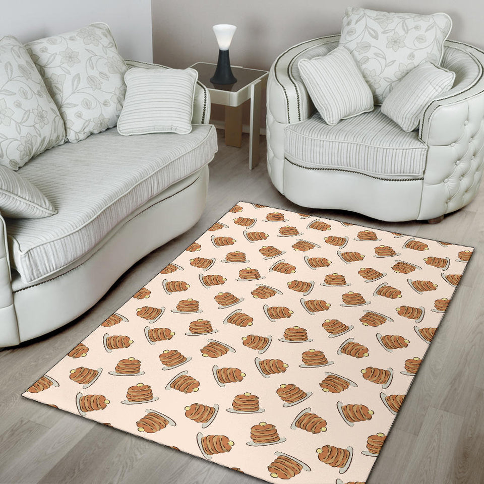 Pancake Pattern Print Design 01 Area Rug