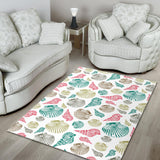 Colorful Shell Pattern Area Rug