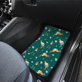 Kangaroo Leaves Pattern Front Car Mats