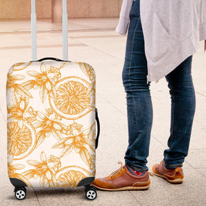 Hand Drawn Orange Fruit Pattern Luggage Covers