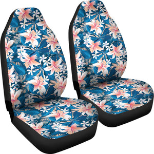 Hibiscus Pattern Print Design 02 Universal Fit Car Seat Covers