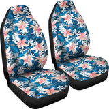 Hibiscus Pattern Print Design 02 Universal Fit Car Seat Covers